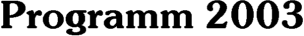 Programm 2001